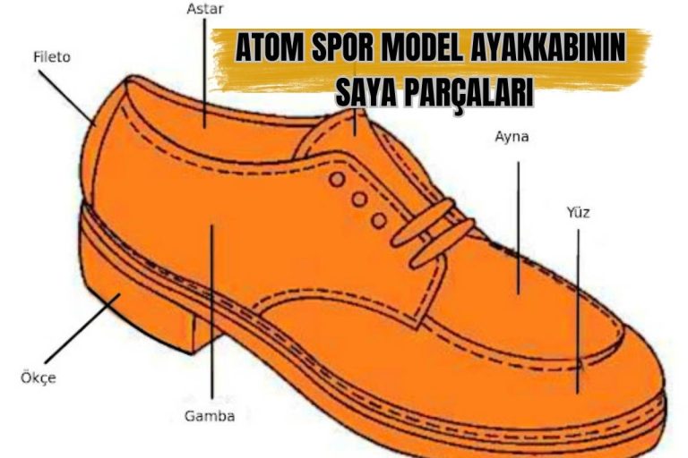 ATOM SPOR MODEL AYAKKABININ SAYA PARÇALARI