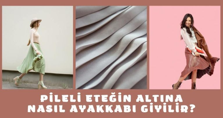 Pileli Eteğin Altına Ayakkabı